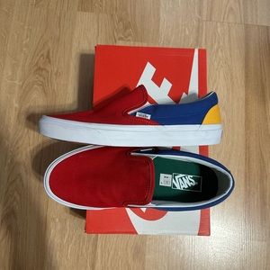 Vans Multi Color Slip On / Size 10 / New with no box.